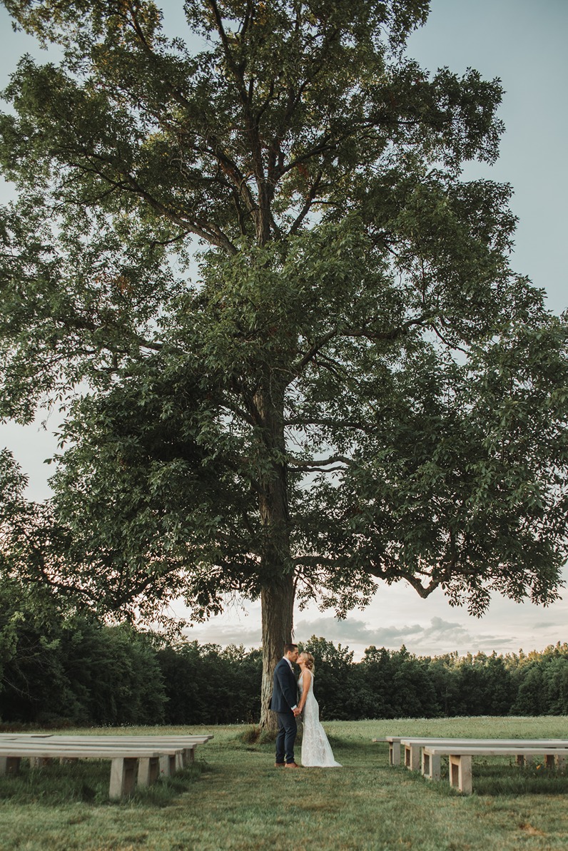 Wedding Ceremony at Allen Hill Farm CT