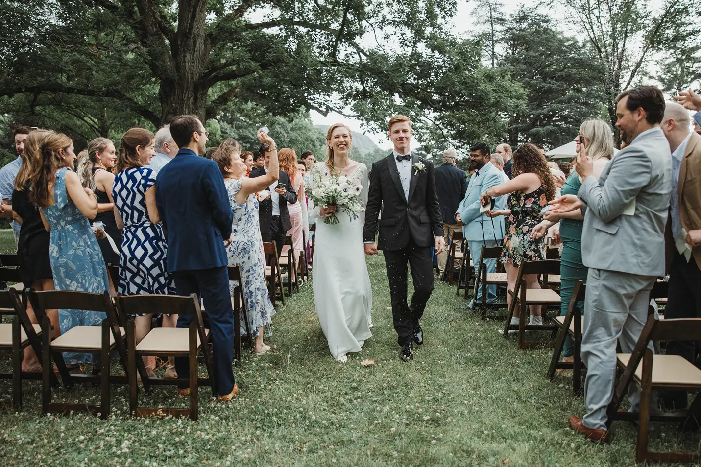 Wedding Ceremony at Edgerton Park in New Haven