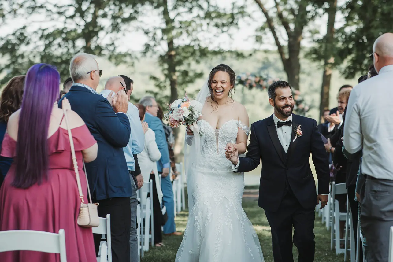wedding ceremony at St. Clements Castle in CT