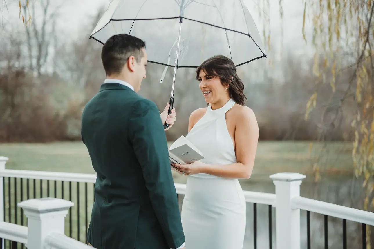 Wedding Ceremony at The Barns at Wesleyan Hills