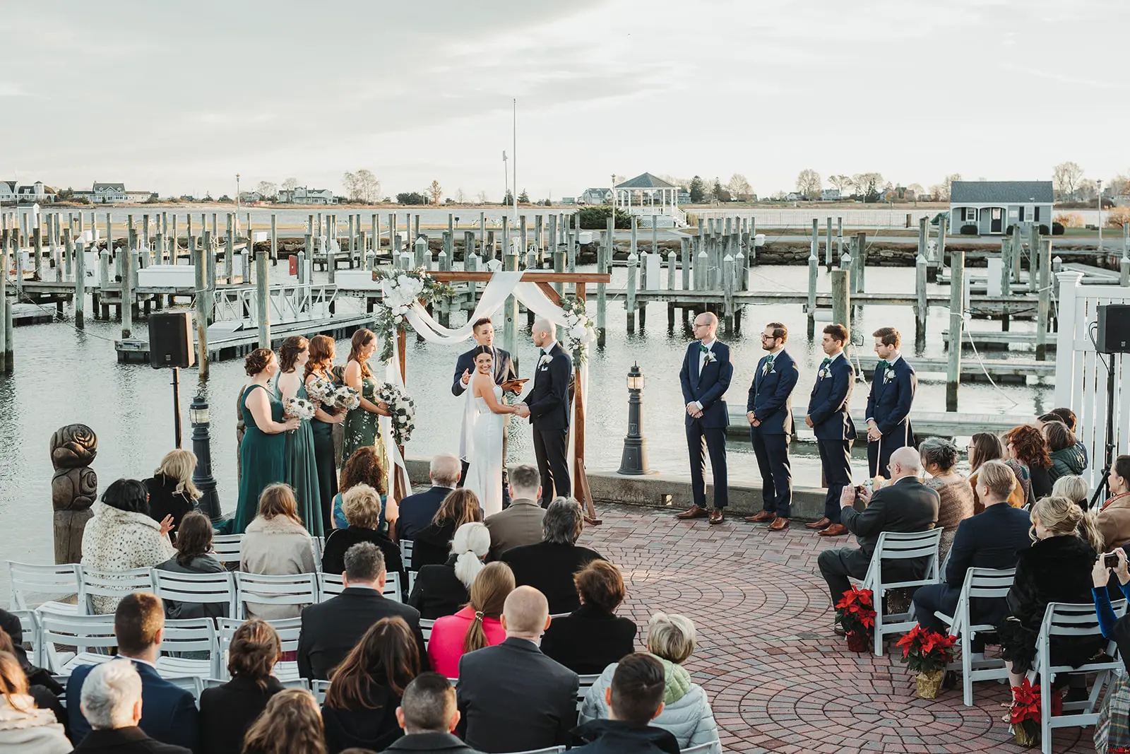 Outdoor Wedding Ceremony at Saybrook Point Resort and Marina