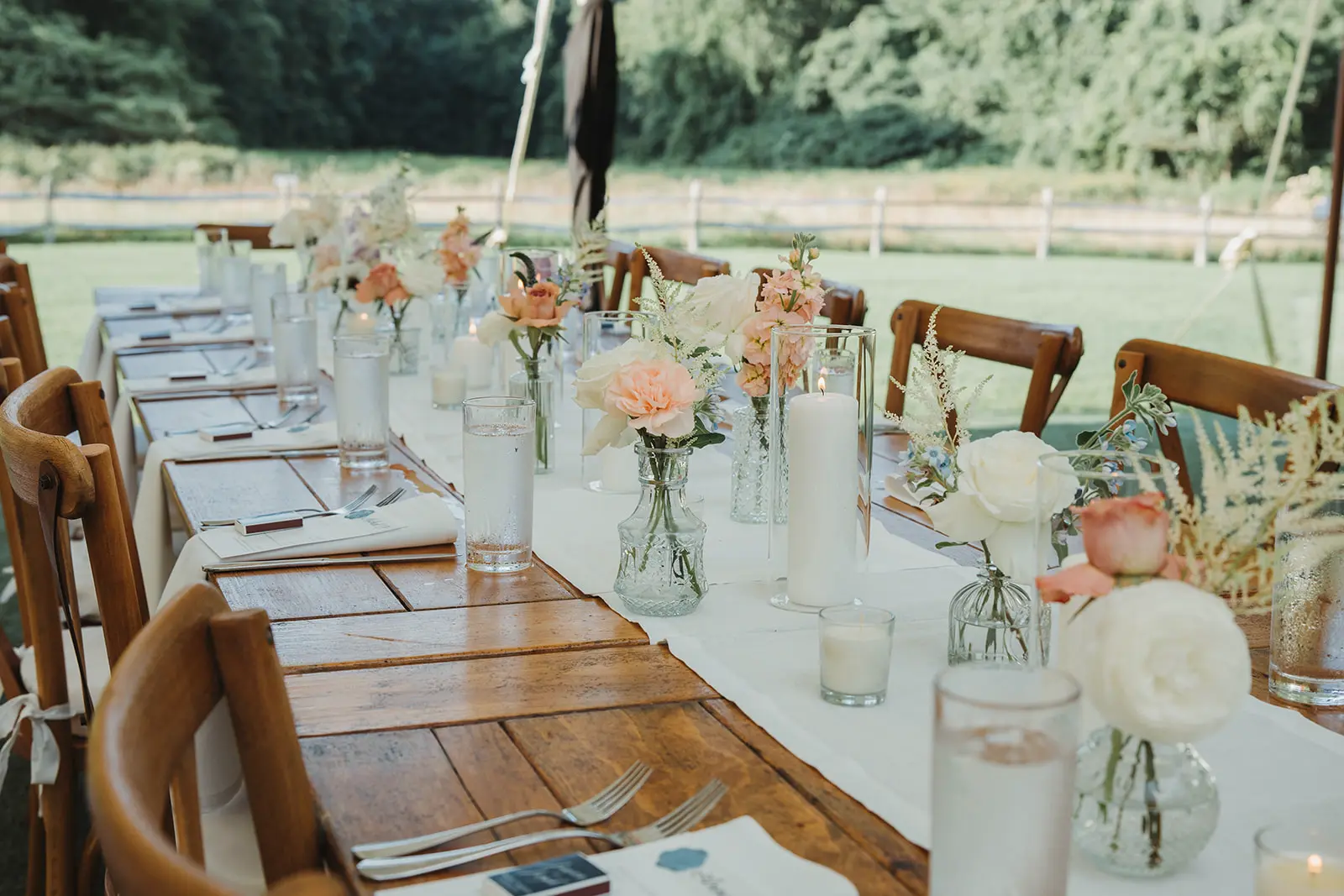 Outdoor Wedding Reception Smith Farm Gardens