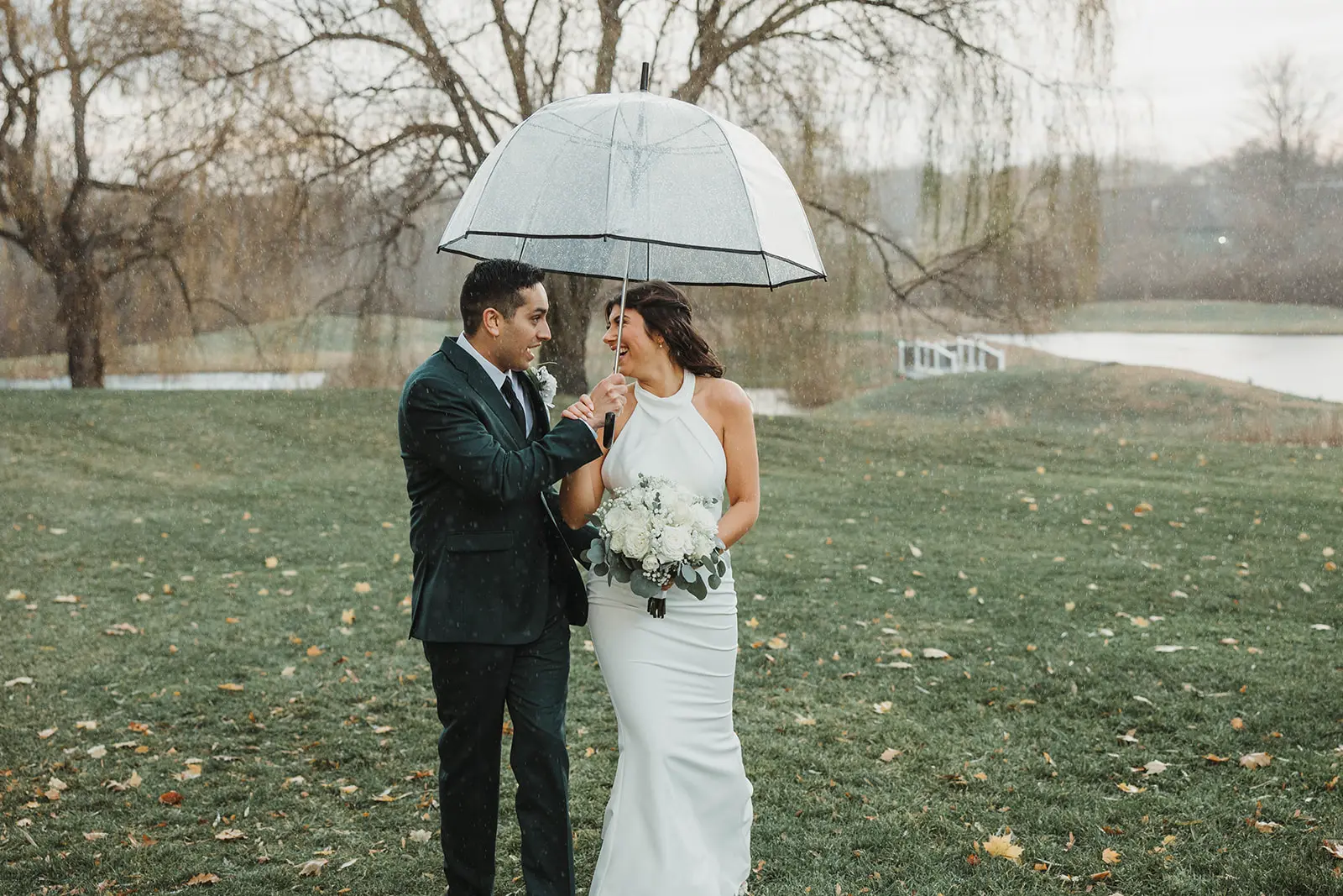 Rainy Fall Wedding CT