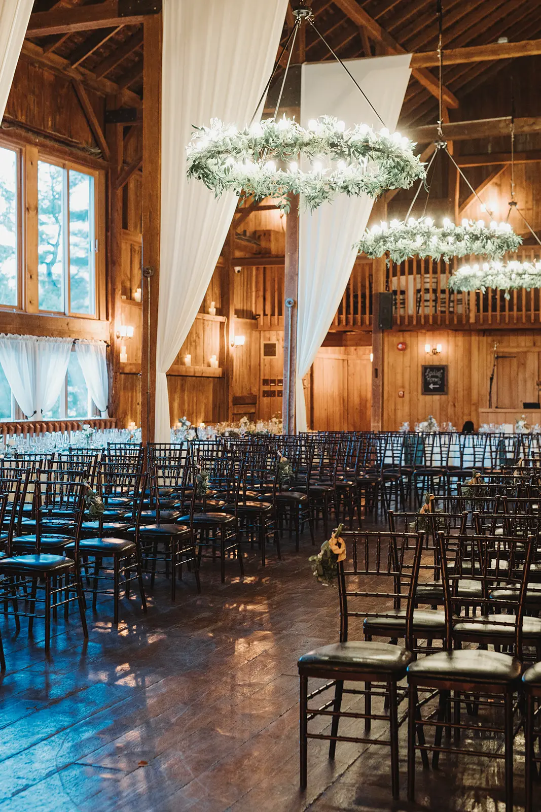 Indoor Wedding Ceremony at The Barns at Wesleyan Hills