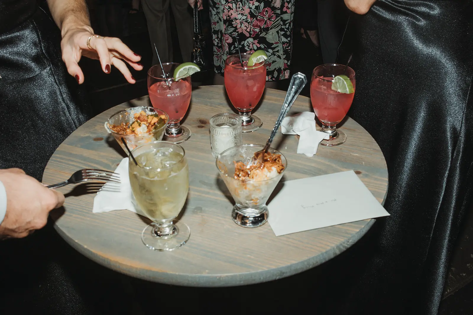 Cocktail Hour at Wedding at The Barns at Wesleyan Hills