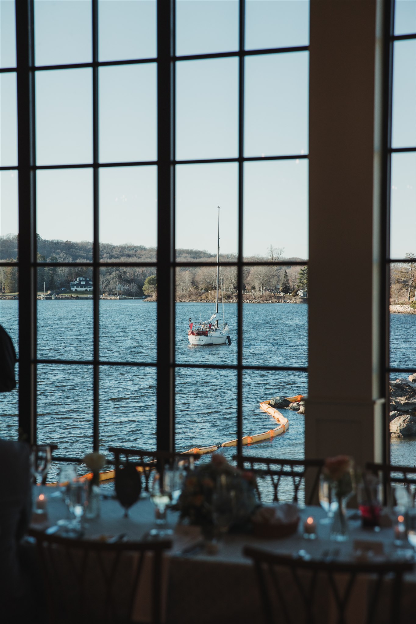 Views from the Delamar Mystic Wedding Reception Ballroom