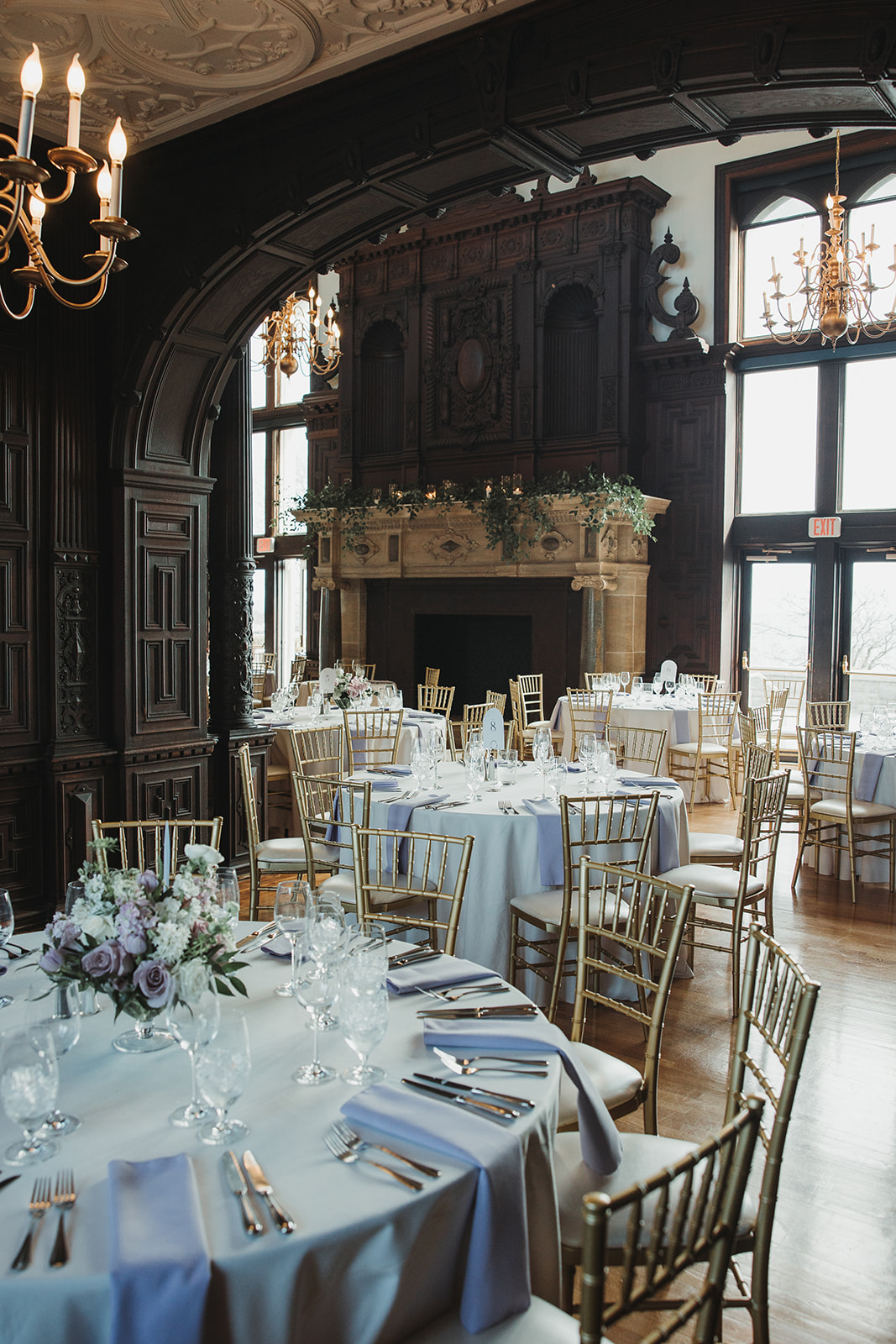 Indoor Wedding Reception at Branford House CT