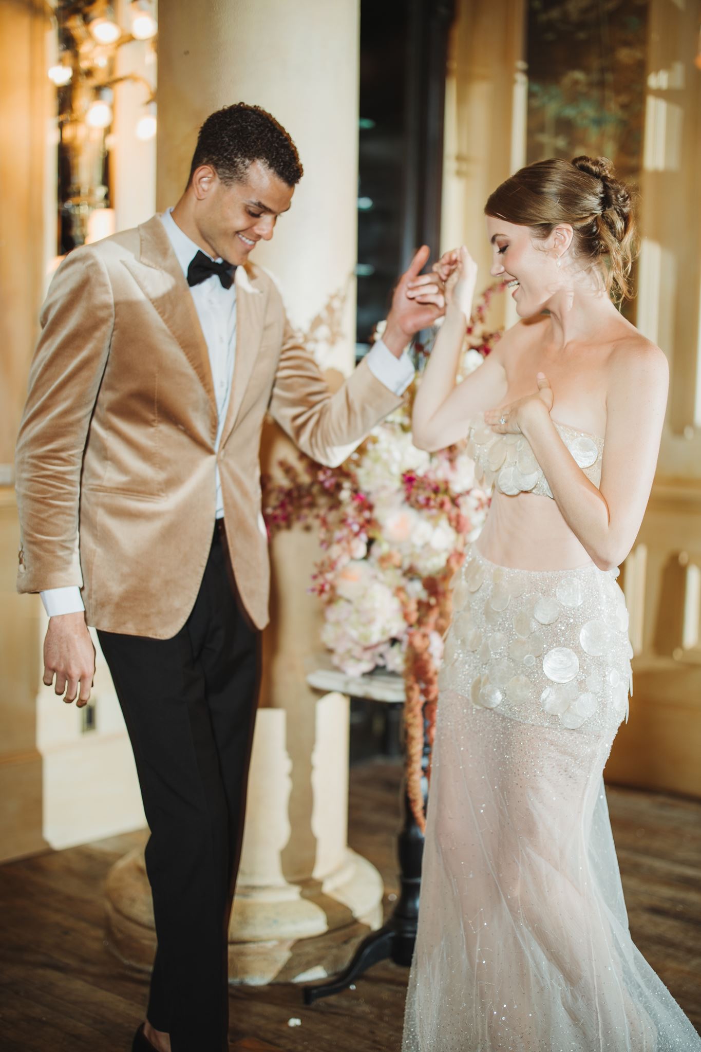Bride and Groom Dance Together at Hotel Chelsea NYC Wedding Reception